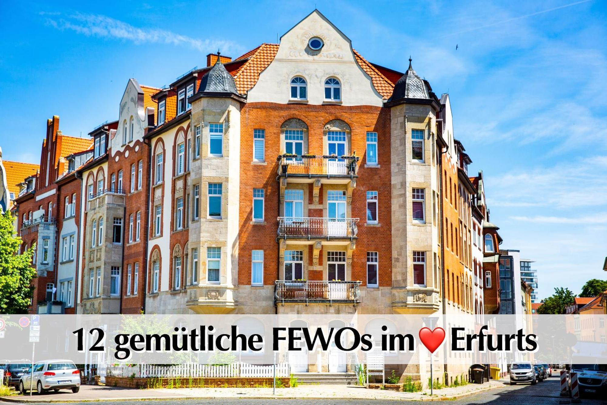 12 Fewos Im Jugendstilhaus Mit Aufzug, Terrasse, Kingsize-Bett, Smart-Tv, Etc Erfurt Exterior photo
