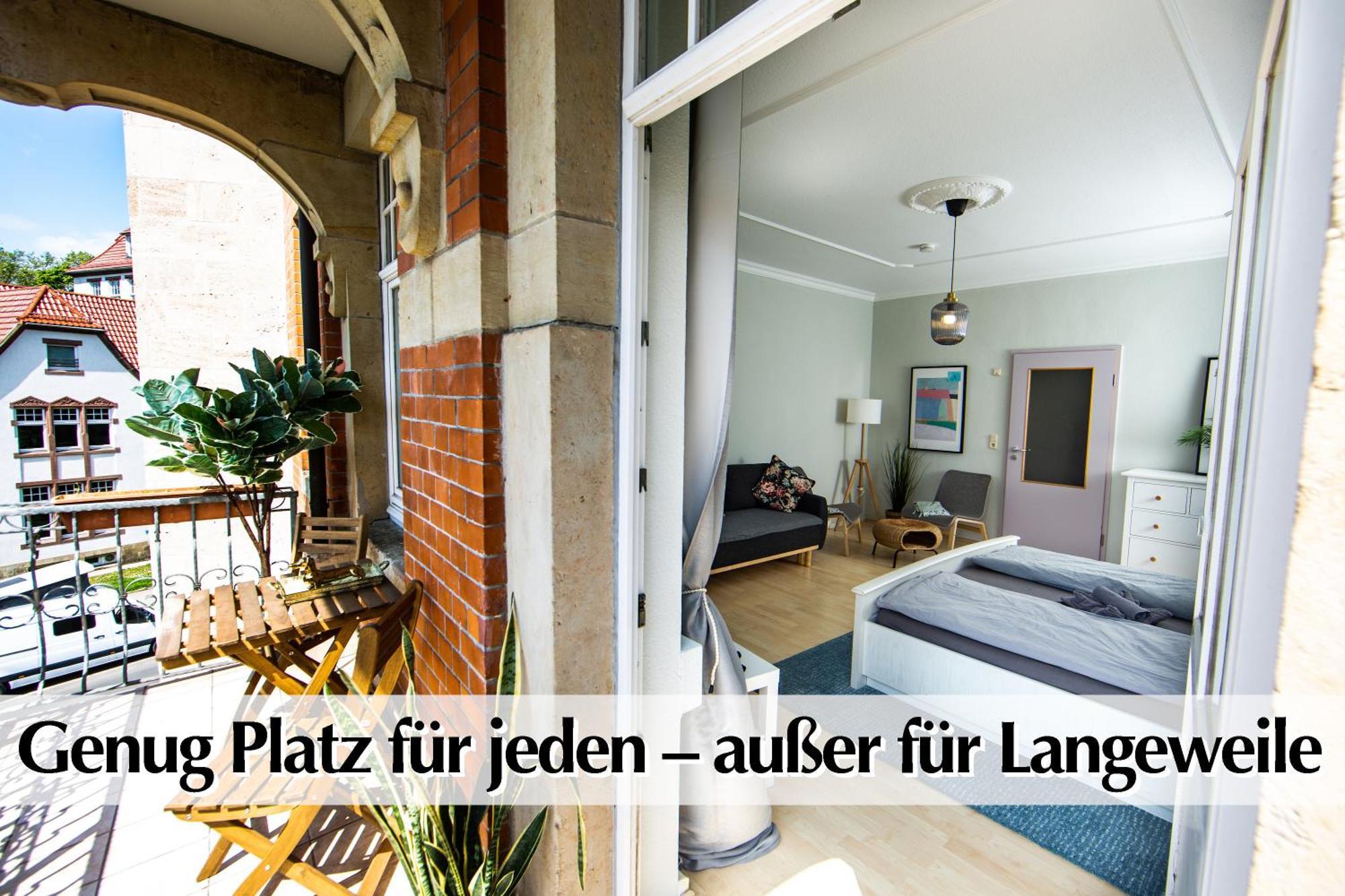 12 Fewos Im Jugendstilhaus Mit Aufzug, Terrasse, Kingsize-Bett, Smart-Tv, Etc Erfurt Room photo